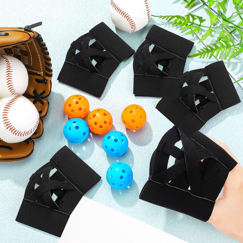 Chitidr 12 Packs Webglove Training Glove for Baseball & Softball Improve Hand-Eye Coordination & Placement Two-Finger Wrap Mitts for Catch Practice Balls Training Catchers Mitt Aids Equipment - Image 4